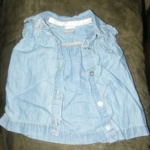 Baby denim vest